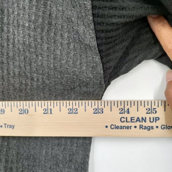 New Bobeau Colorblock Ribbed Open Front Cardigan Sweater Medium Women Gray - Picture 9 of 11